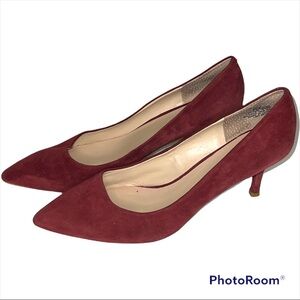 Nine West Red Suede Heels